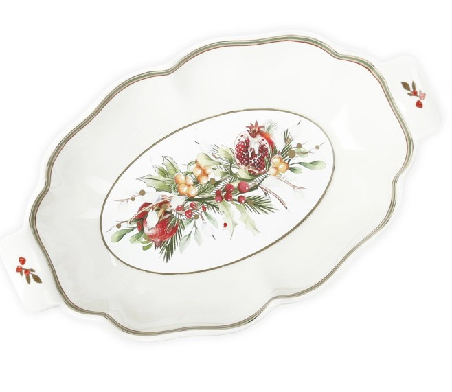 Διακοσμητικά και αξεσουαρ κουζίνας Kouzinika - ΣΗΜΑΝΤΙΚΟ: Σε περίπτωση διαφοράς τιμής από το κατάστημα ισχύει παντα και μόνο η τιμή του καταστήματος Brandani Χριστουγεννιάτικο Μπολ Πορσελάνης Carol 24cm