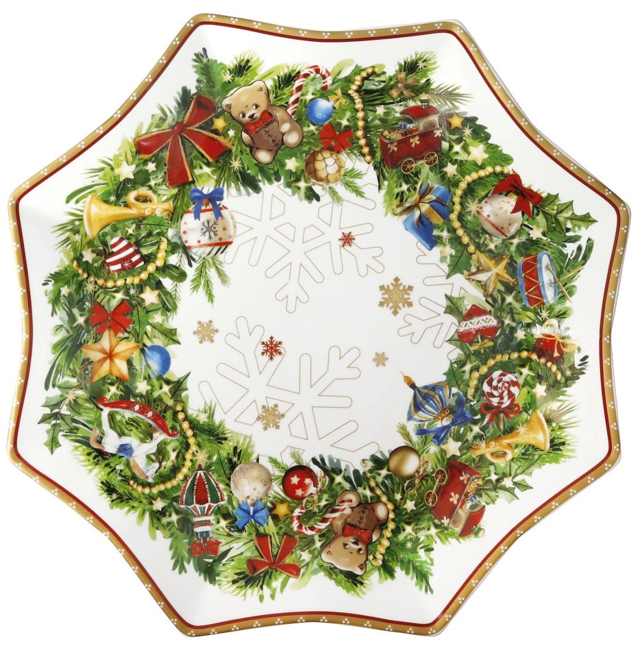 Διακοσμητικά και αξεσουαρ κουζίνας Kouzinika - ΣΗΜΑΝΤΙΚΟ: Σε περίπτωση διαφοράς τιμής από το κατάστημα ισχύει παντα και μόνο η τιμή του καταστήματος Brandani Χριστουγεννιάτικη Πιατέλα Πορσελάνης Christmas