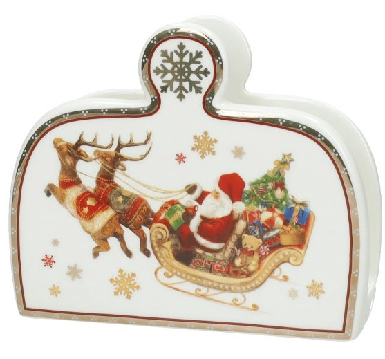 Διακοσμητικά και αξεσουαρ κουζίνας Kouzinika - ΣΗΜΑΝΤΙΚΟ: Σε περίπτωση διαφοράς τιμής από το κατάστημα ισχύει παντα και μόνο η τιμή του καταστήματος Brandani Χριστουγεννιάτικη Χαρτοπετσετοθήκη Πορσελάνης