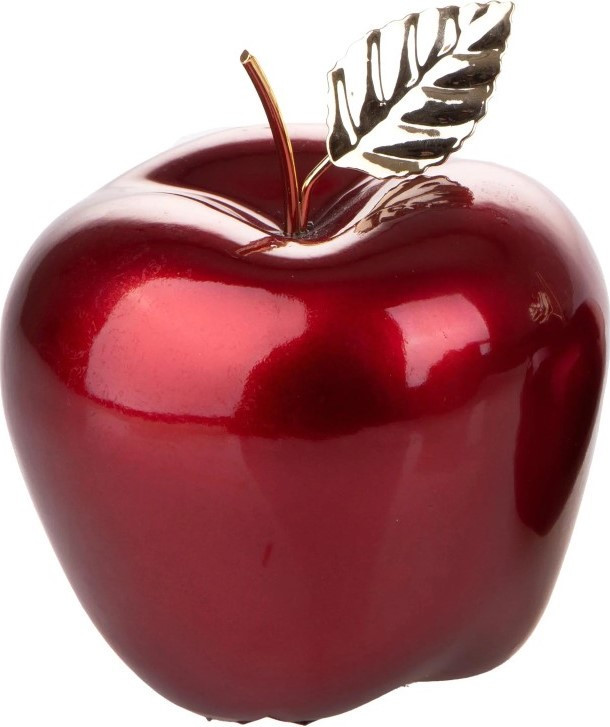 Brandani Χριστουγεννιάτικο Διακοσμητικό Κεραμικό Μήλο 17cm