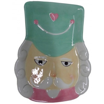 Χριστουγεννιάτικη Κεραμική Πιατέλα King Nutcracker Pastel 22cm