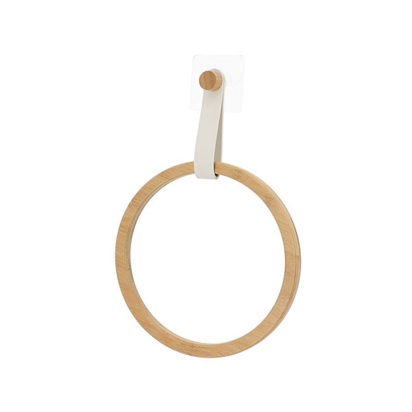 Επιτοίχια Κρεμάστρα Τοίχου Bamboo Λευκή