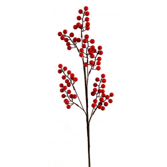 Arti Casa Χριστουγεννιάτικο Διακοσμητικό Κλαδί Berries Red 75cm