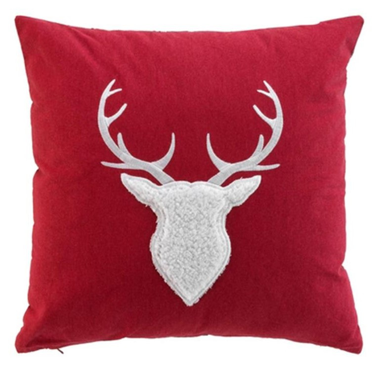 ATMOSPHERA Atmosphera Χριστουγεννιάτικο Μαξιλάρι Τάρανδος 40Χ40cm