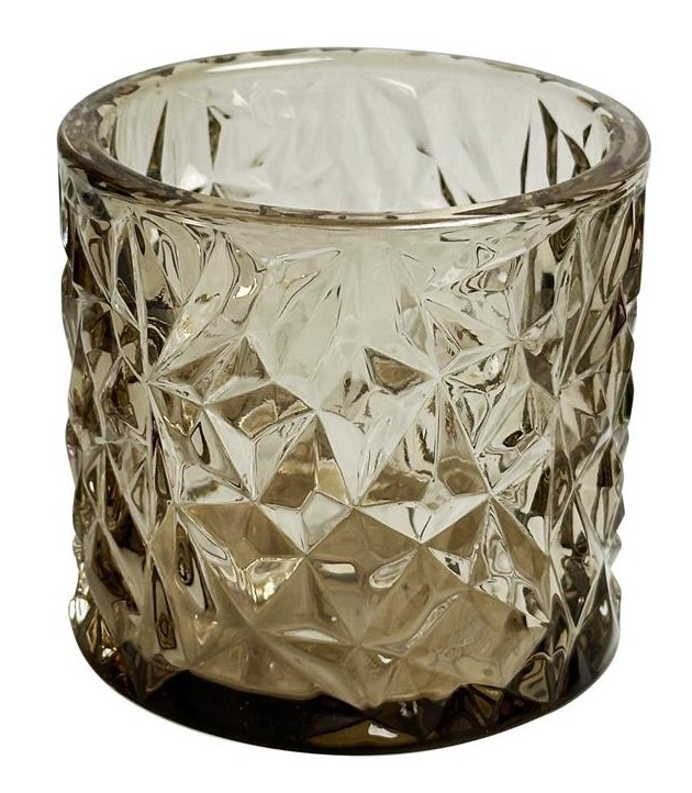 ARTE REGAL Arte Regal Κηροπήγιο Γυάλινο Μελί 8cm
