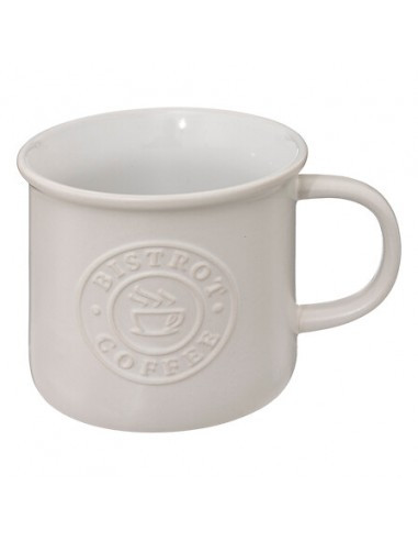 SECRET DE GOURMET Secret de Gourmet Κούπα Κεραμική Γκρι Bistrot Coffee 350ml