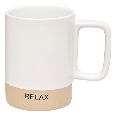 SECRET DE GOURMET Secret de Gourmet Κούπα Κεραμική Λευκή ''Relax'' 360ml