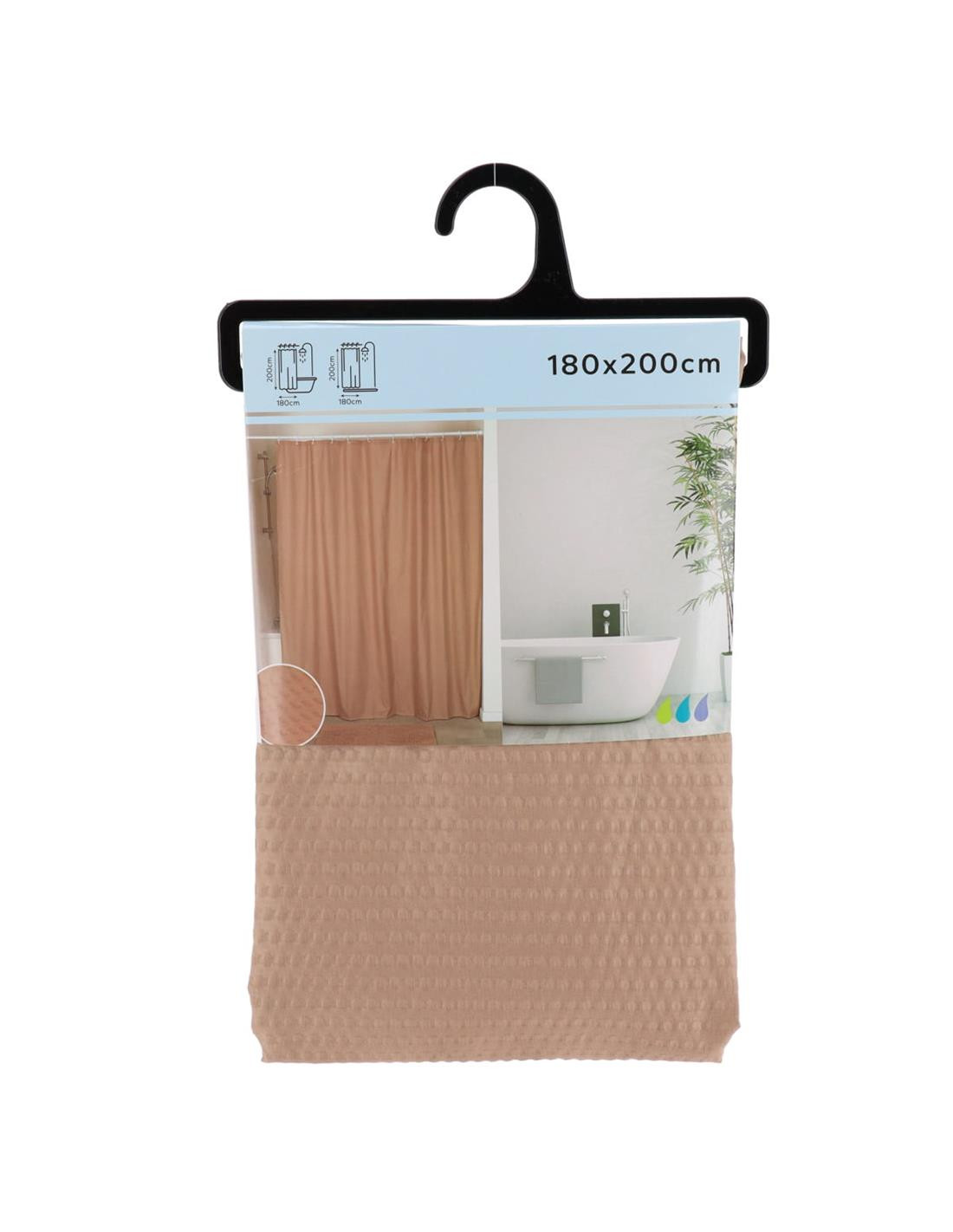 ΑΛΛΟΙ ΚΑΤΑΣΚΕΥΑΣΤΕΣ - ΣΗΜΑΝΤΙΚΟ: Σε περίπτωση διαφοράς τιμής από το κατάστημα ισχύει παντα και μόνο η τιμή του καταστήματος Κουρτίνα Μπάνιου Microfiber Cappuccino 180x200cm