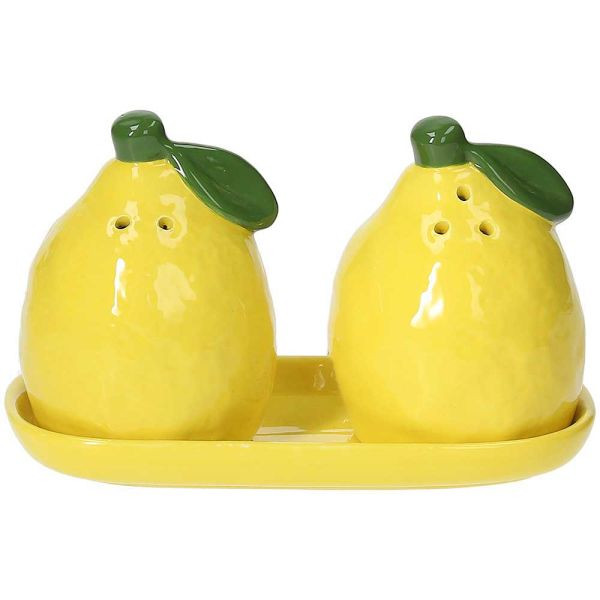 TOGNANA Tognana Αλατοπίπερο Σετ 3τμχ. Κεραμικό Lemon Garden