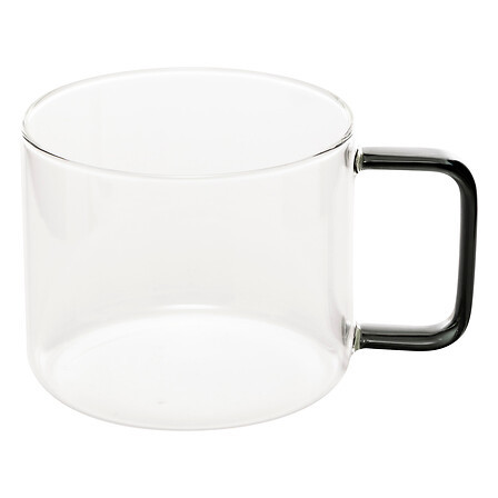 SECRET DE GOURMET Secret de Gourmet Κούπα Γυάλινη Mia Με Μαύρο Χεράκι 500ml