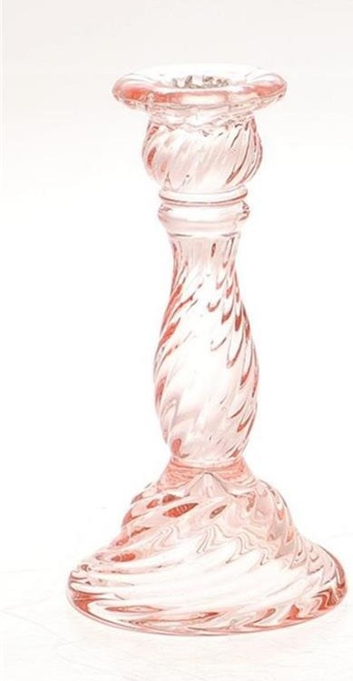 ARTI CASA Arti Casa Κηροπήγιο Γυάλιο Μονόκερο Pink 20cm