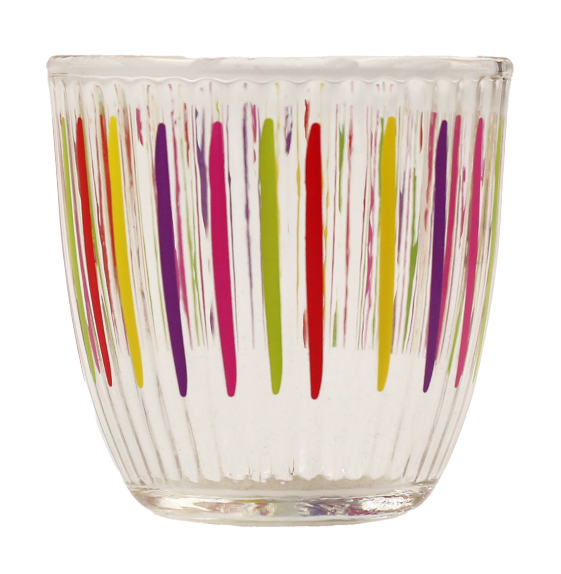 RAKLE Rakle Stripes Multicolor Ποτήρι Νερού 290ml Σετ 4τμχ.