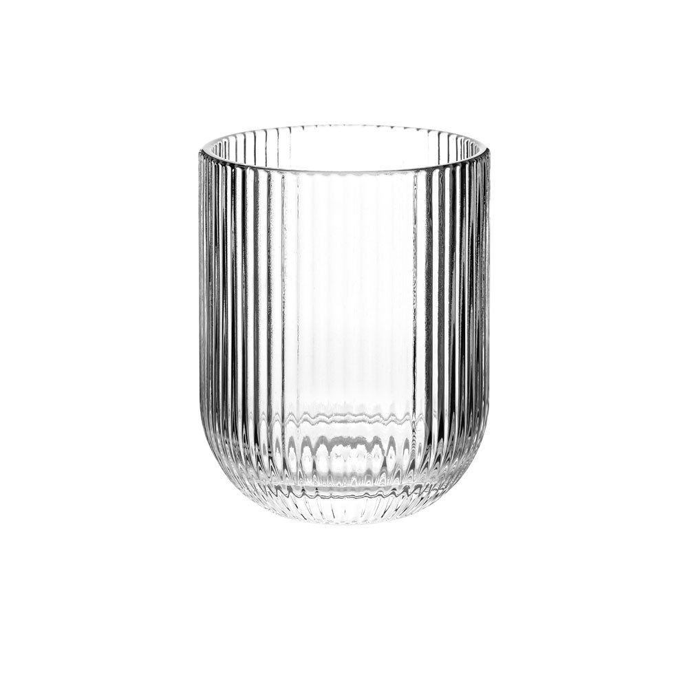 Ποτήρι Ουίσκι Ανάγλυφο Γυάλινο 260ml Σετ 6Τμχ. Διάφανο