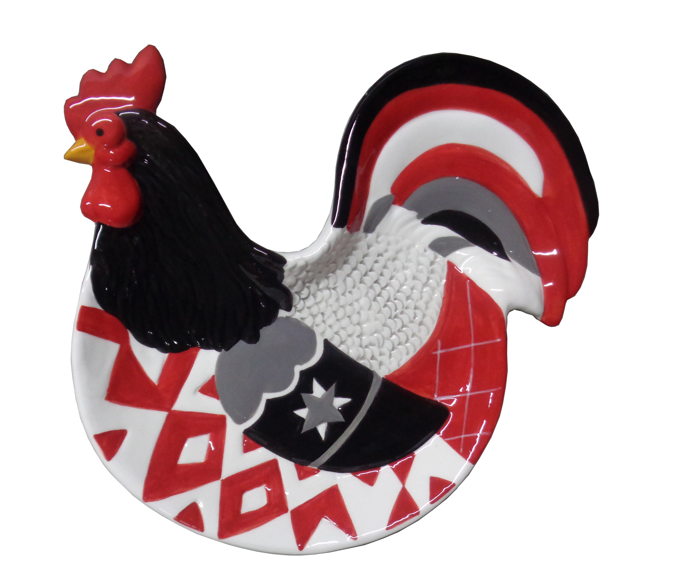 Πασχαλινή Πιατέλα Κεραμική Red Rooster 26cm