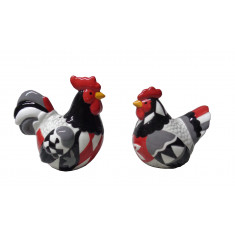 Πασχαλινό Αλατοπίπερο Σετ 2τμχ Κεραμικά Red Rooster