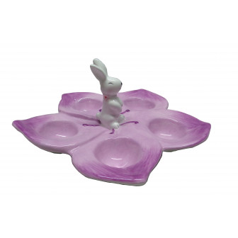 Πασχαλινή Αυγοθήκη Κεραμική Flower Pink 17cm Πασχαλινή Αυγοθήκη Κεραμική Flower Pink 17cm