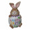 Πασχαλινή Μπισκοτιέρα Κεραμική colour Rabbit 26cm