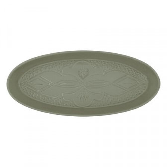 Secret De Gourmet Πιατέλα Οβάλ Sienna Green 41X18cm