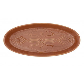 Secret De Gourmet Πιατέλα Κεραμική Οβάλ Sienna Terracotta 41X18cm