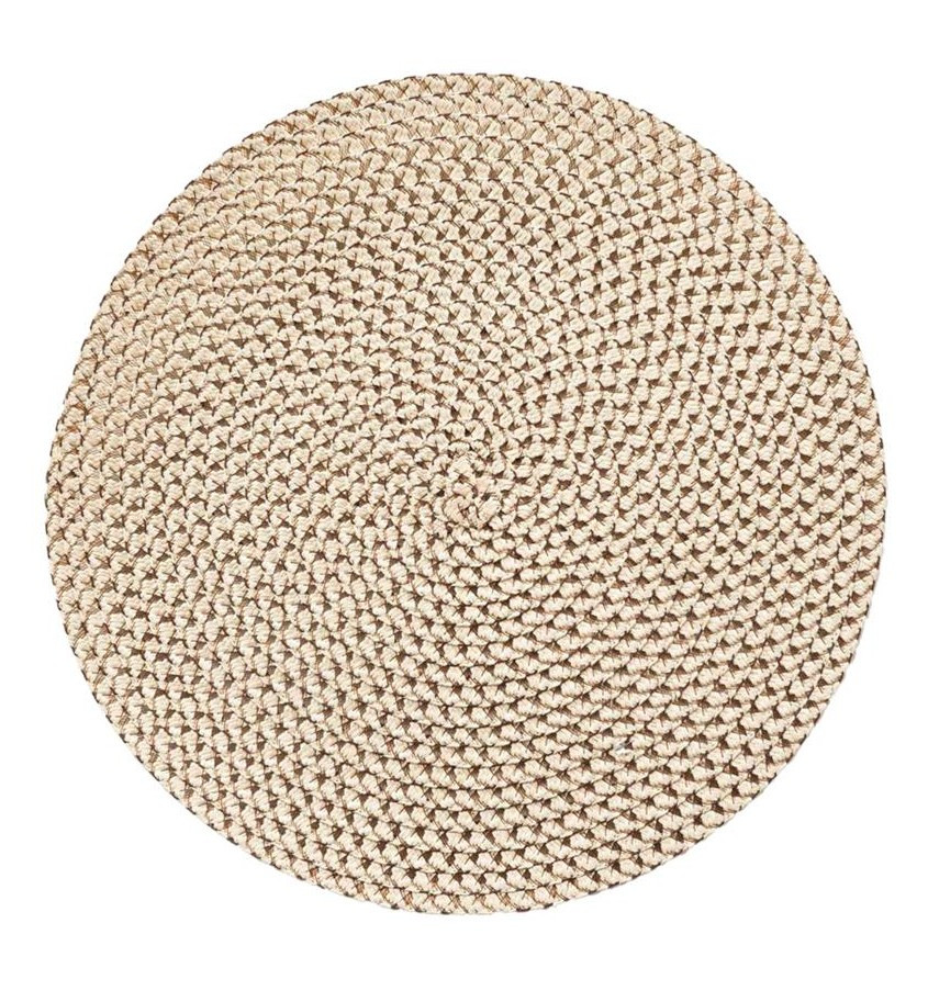 SECRET DE GOURMET Secret De Gourmet Σουπλά Στρογγυλό Πλεκτό Beige 38cm