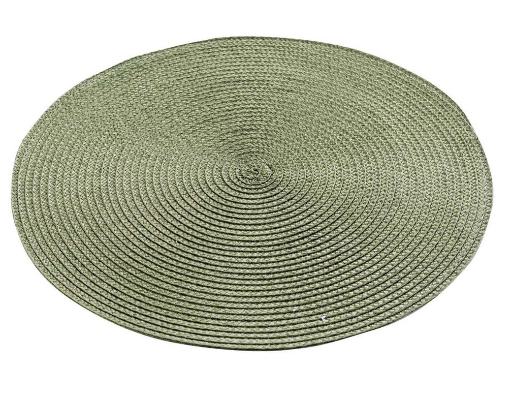 SECRET DE GOURMET Secret De Gourmet Σουπλά Στρογγυλό PVC Χακί 35cm