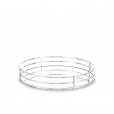 Atmosphera Δίσκος Μεταλλικός Με Καθρέφτη Ασημί 30cm