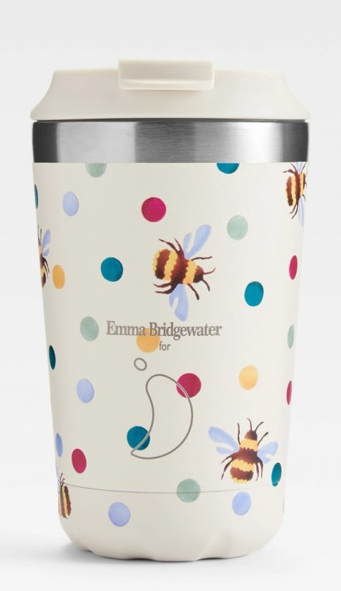CHILLY'S Chilly's Ποτήρι Θερμός Ανοξείδωτο Polka Bees 340ml