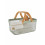 Arti Casa Καλάθι Μεταλλικό Με Bamboo Χέρι 39x25x19,5cm