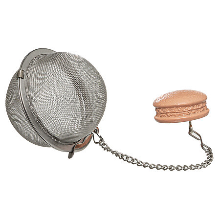 SECRET DE GOURMET Secret De Gourmet Αυγό Τσαγιού Ανοξείδωτο Με Βαρίδι Macaron