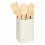 5Five Κουτάλες bamboo Σετ 4τμχ. Sensia Beige Σε Μεταλλικό Κουτί