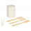 5Five Κουτάλες bamboo Σετ 4τμχ. Sensia Beige Σε Μεταλλικό Κουτί
