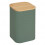 5Five Μεταλλικό Κουτί Αποθήκευσης Sensia Green Με Bamboo Καπάκι 19cm