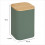 5Five Μεταλλικό Κουτί Αποθήκευσης Sensia Green Με Bamboo Καπάκι 19cm
