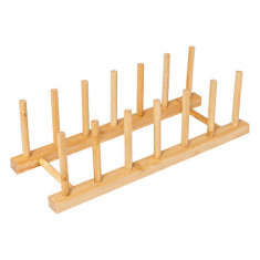 5Five Πιατοθήκη Bamboo 6 θέσεων 30Χ12Χ10cm