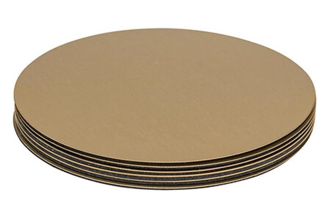 SECRET DE GOURMET Secret De Gourmet Σουβέρ Μεταλλικά Gold Σετ 6τμχ