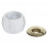 Atmosphera Σταχτοδοχείο Αντιανεμικό Marble Λευκό 12x9,5cm