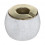 Atmosphera Σταχτοδοχείο Αντιανεμικό Marble Λευκό 12x9,5cm