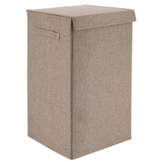 Καλάθι Απλύτων Υφασμάτινο Με Καπάκι Beige 35Χ35Χ60