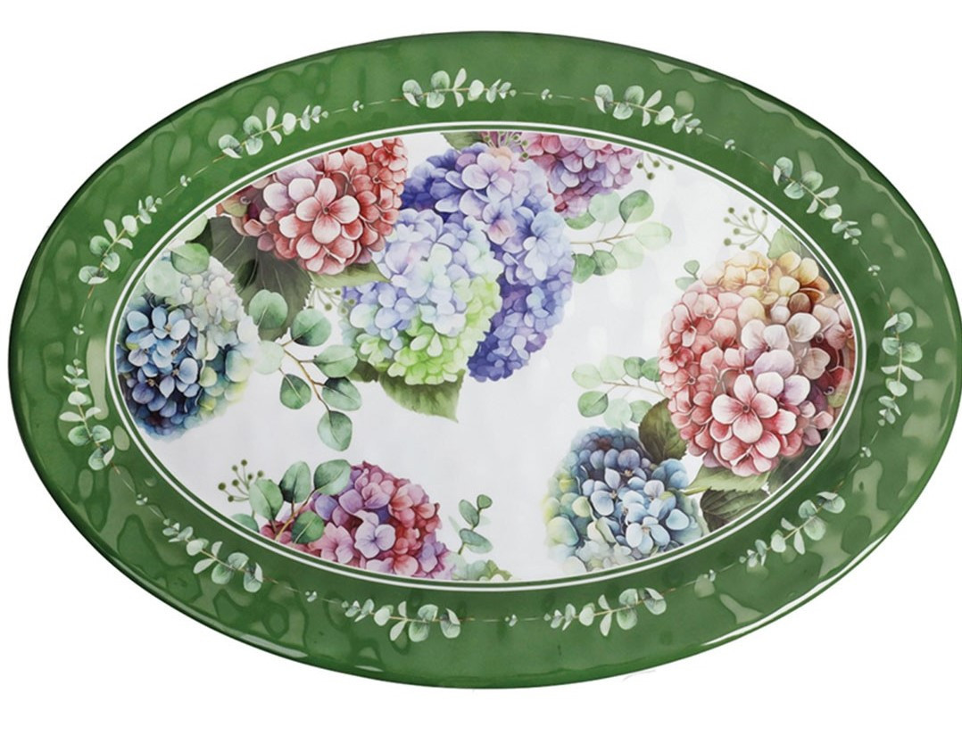 BRANDANI Brandani Πιατέλα Σερβιρίσματος Μελαμίνη Flora 35X25