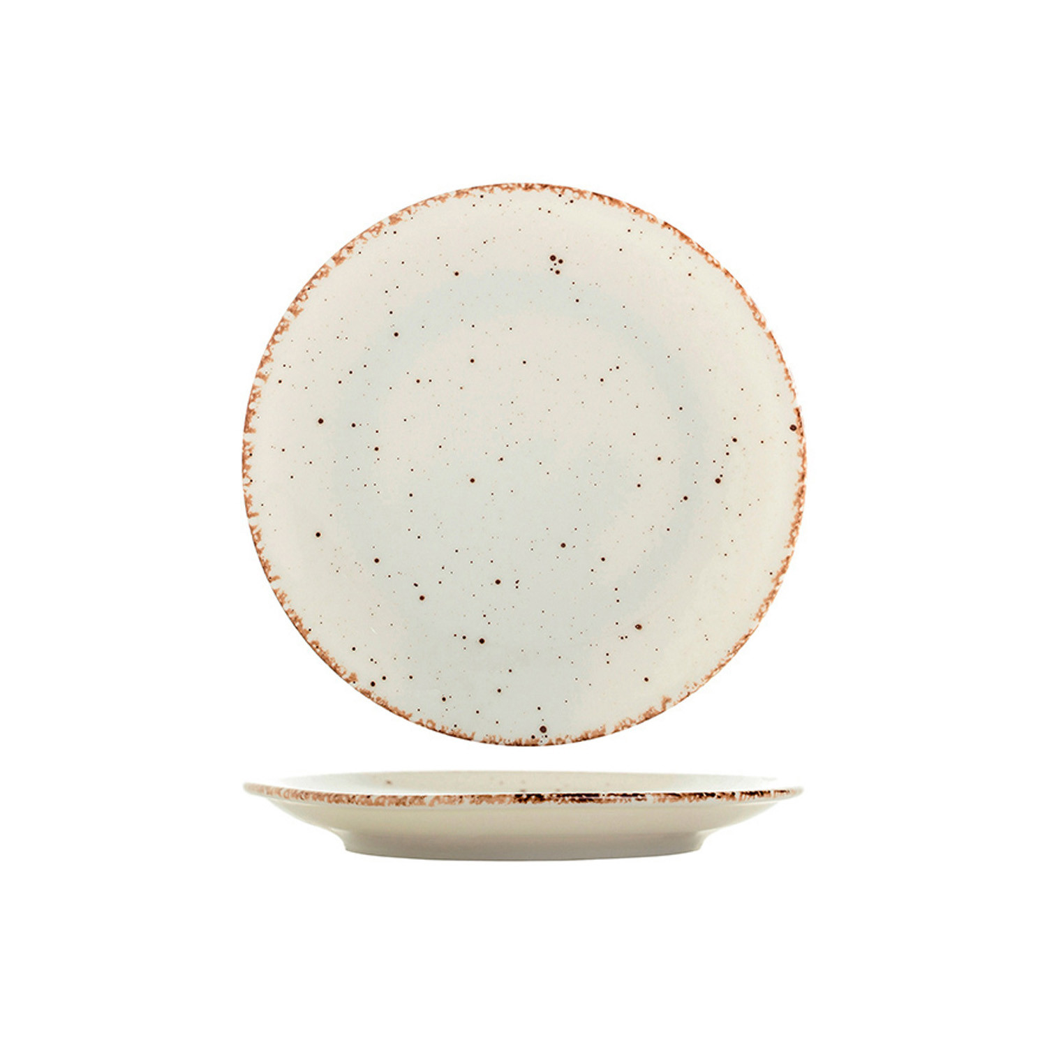 GURALLAR Gural Πιάτο Γλυκού Πορσελάνης Side Beige 17cm