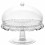 Guzzini Vanity Τουρτιέρα Με Πόδι Ακρυλική Waterlilly Glear 30cm