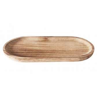 Arte Regal Πλατό Ξύλινο Paulownia Οβαλ 44Χ19cm