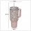 Iso Θερμός Ποτήρι Ανοξείδωτο Με Λαβή Pink Flower 1.2lt