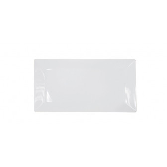Rinart Porcelain Πιατέλα Πορσελάνης Λευκή Ορθογώνια 28X15cm Rinart Porcelain Πιατέλα Πορσελάνης Λευκή Ορθογώνια 28X15cm