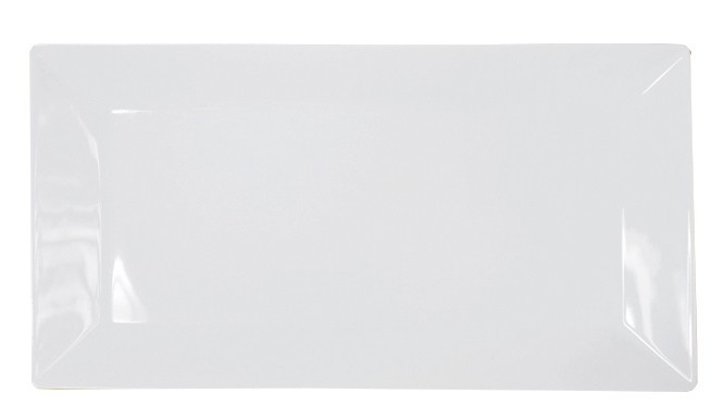 RINART PORCELAIN Rinart Porcelain Πιατέλα Πορσελάνης Λευκή Ορθογώνια 39X21cm