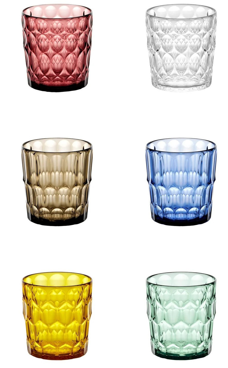 GUZZINI Guzzini Vanity ποτήρια Νερού - Αναψυκτικού Σετ 6 Τμχ. Multi Color 350ml