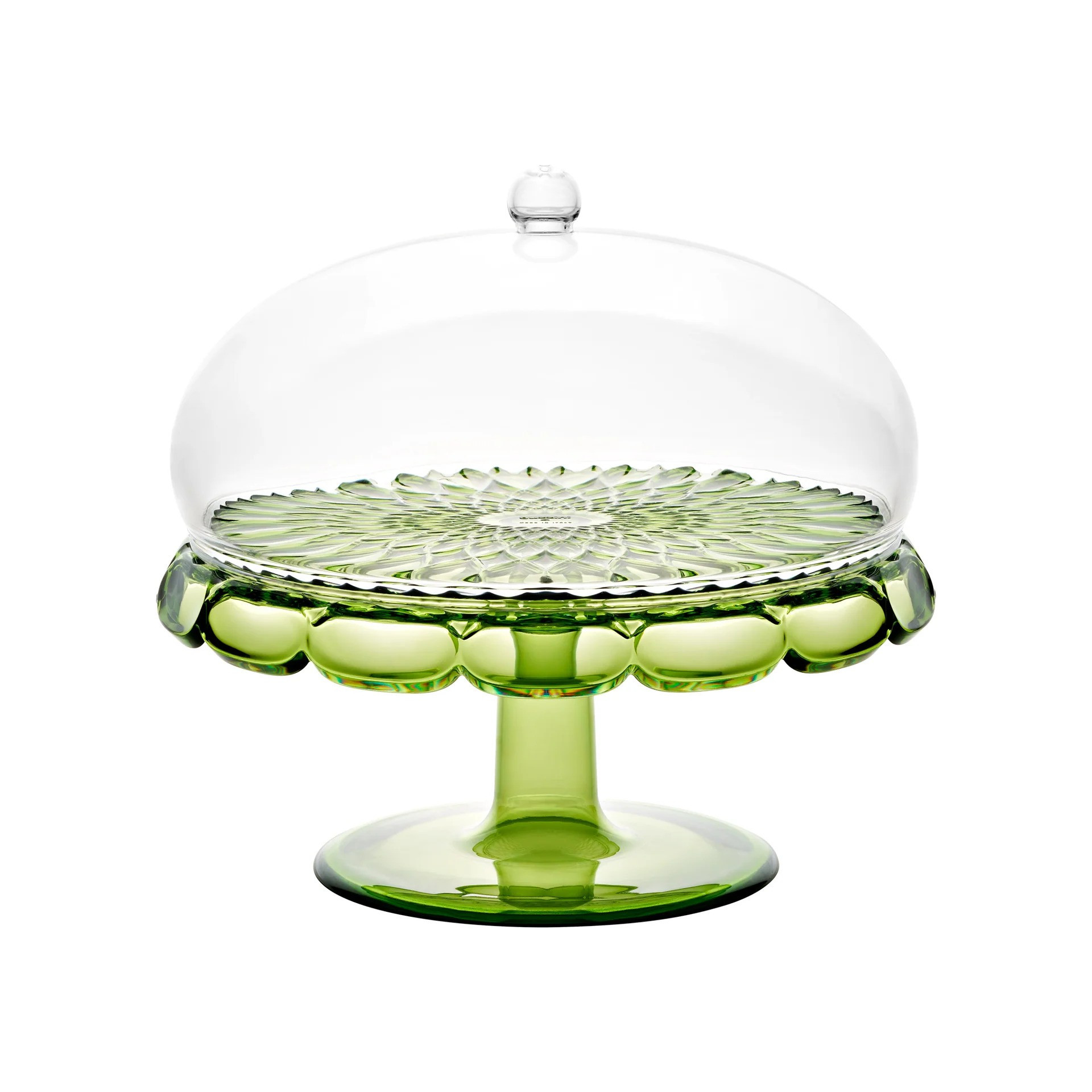 GUZZINI Guzzini Vanity Τουρτιέρα Με Πόδι Ακρυλική Waterlilly Green 30cm