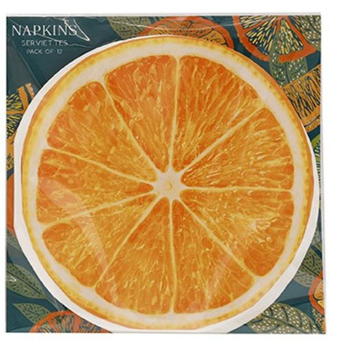 Διακοσμητικά και αξεσουαρ κουζίνας Kouzinika - ΣΗΜΑΝΤΙΚΟ: Σε περίπτωση διαφοράς τιμής από το κατάστημα ισχύει παντα και μόνο η τιμή του καταστήματος Χαρτοπετσέτες Πολυτελείας Orange Σετ 12τμχ 17cm