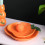Atmosphera Πιατέλα Σερβιρίσματος Κεραμική Orange 20cm