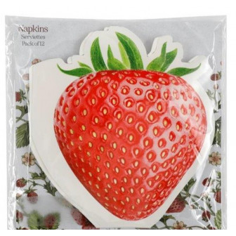 Χαρτοπετσέτες Πολυτελείας Strawberry Σετ 12τμχ Χαρτοπετσέτες Πολυτελείας Strawberry Σετ 12τμχ